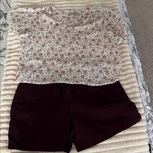 LOFT Dark Red Women's Shorts